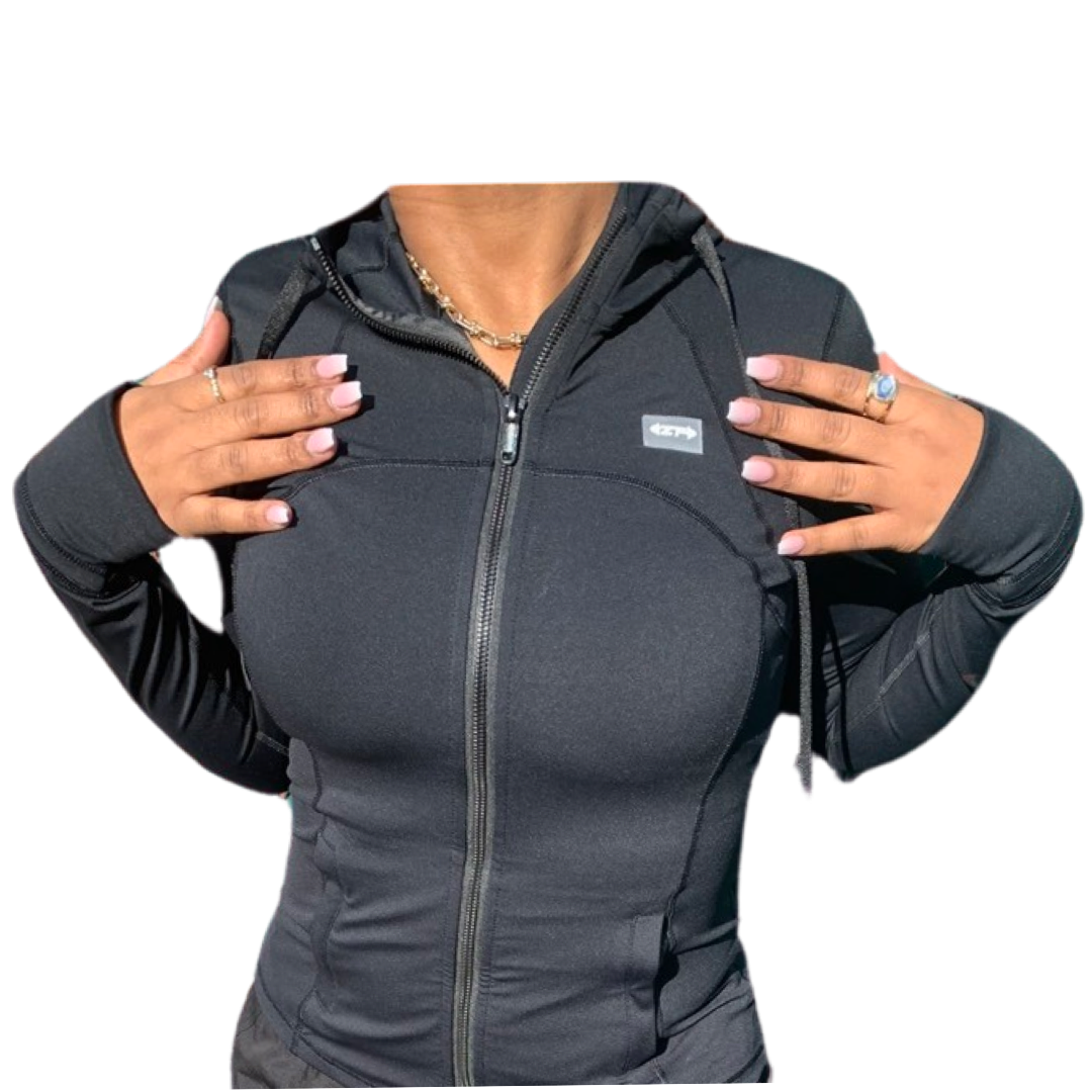 Ziipfit Black Sports Jacket