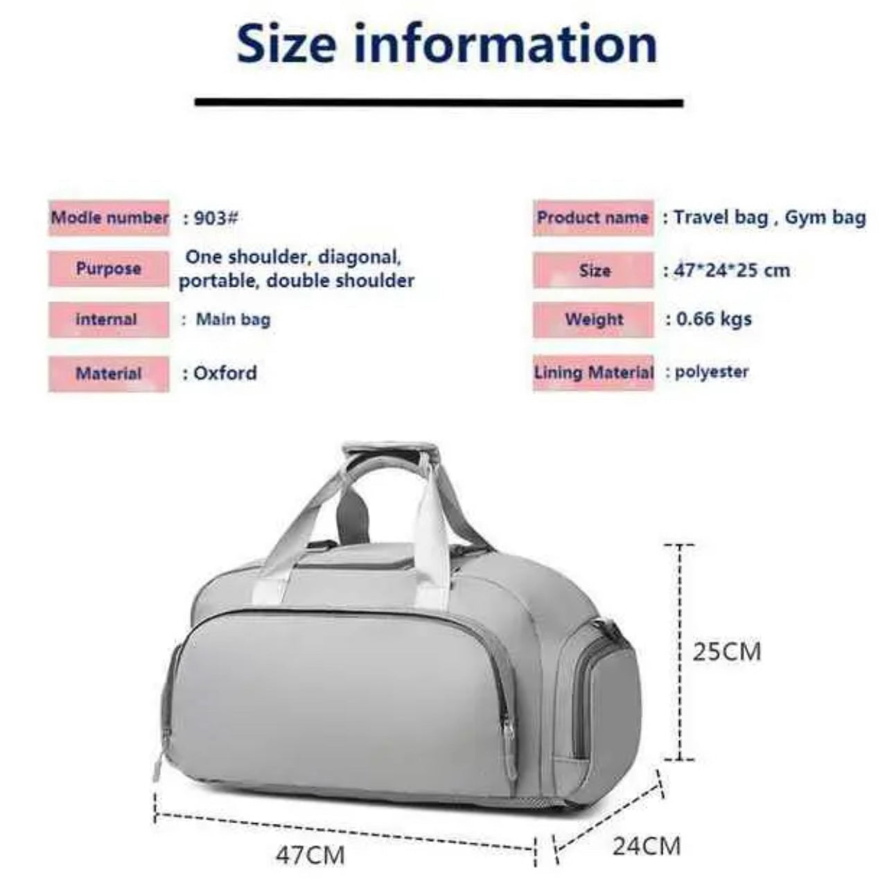 Ziipfit Waterproof Gym Travel Bag